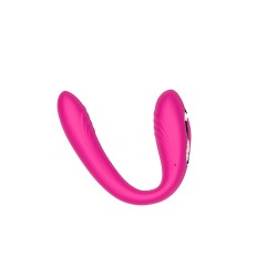 Vue de profil de la double branche, stimulation clitoris et point G