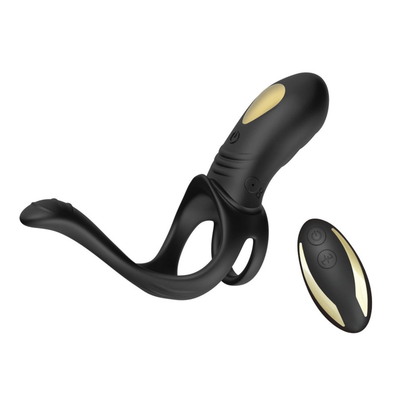 Anneau vibrant B - Series Joy noir avec télécommande sans fil 9 modes