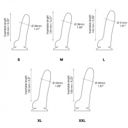 Gros plan sur la surface texturée du Strap-on-me Sliding Skin L