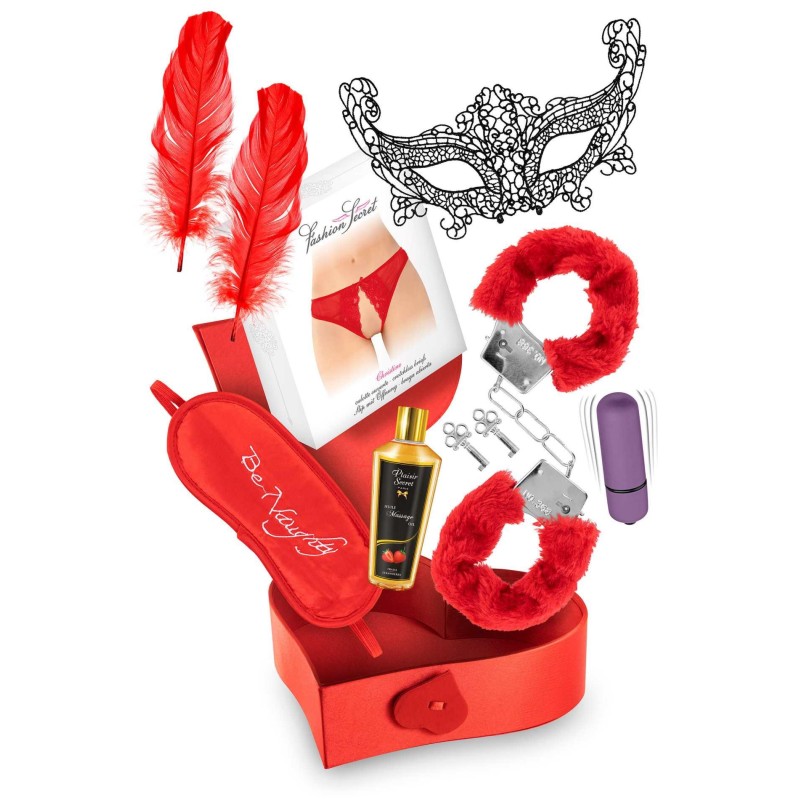 coffret cadeau coquin VARIOUS CONCORDE Pleasure Box complet avec ses accessoires