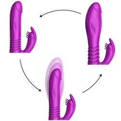 Boutons de commande et molette centrale du vibromasseur