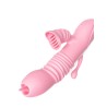 Stimulateur posé, illustrant sa teinte rose et sa forme galbée