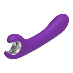 Stimulateur clitoridien B - Series Joy Mermaid en silicone violet, vue de face
