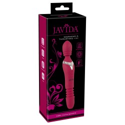 stimulateur clitoridien JAVIDA chauffant en silicone violet, vue d'ensemble