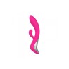 Vibromasseur rabbit Elys Charm Move rose, vue d'ensemble avec embout clitoridien