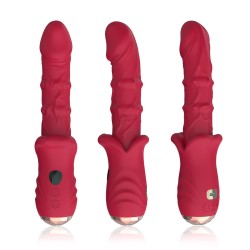 Vibromasseur point g réaliste B - Series Joy rouge, vue d'ensemble