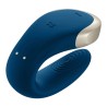 stimulateur clitoridien Satisfyer Double Love bleu, vue d'ensemble