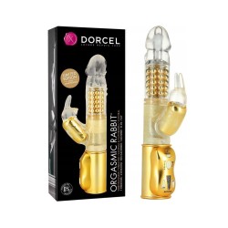 Jouet rabbit doré présenté à côté de son compartiment à piles ouvert