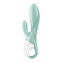 Corps en silicone menthe du vibromasseur avec commandes visibles