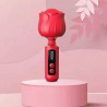 Vue de profil du jouet vibrant en silicone doux, silhouette arrondie