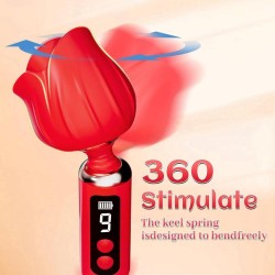 Vibromasseur clitoridien rose posé sur un fond neutre, packaging discret