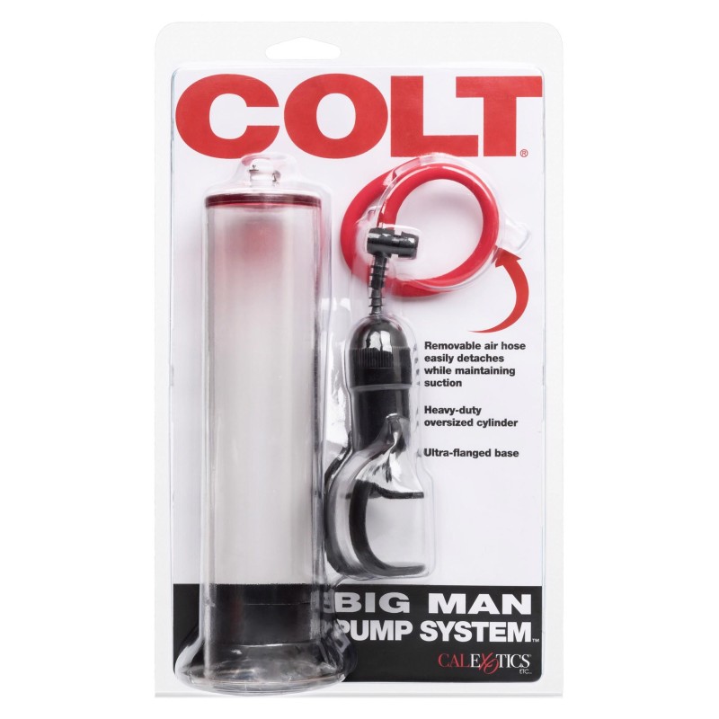 Détail de la poire manuelle et du tuyau en silicone de la pompe COLT Big Man
