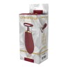 stimulateur clitoridien Dream Toys ROMANCE ROXY, vue d'ensemble du boîtier en silicone et ABS sur fond neutre