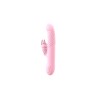 Détail de la texture souple en silicone du stimulateur rose