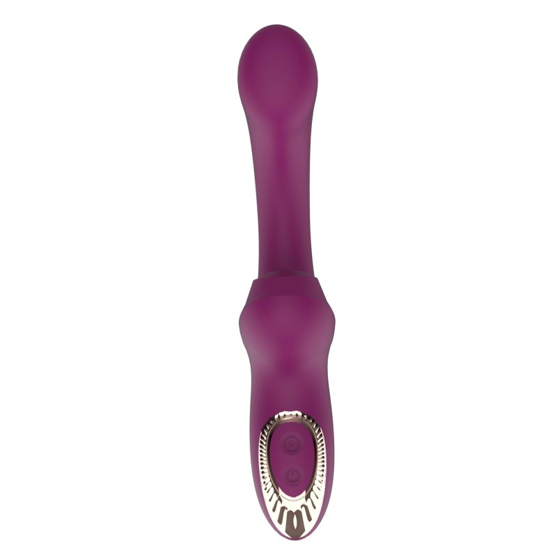 Vibromasseur point G B - Series Lyla Lila en silicone violet, vue de face