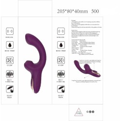Détail des boutons de commande placés sur le corps du vibromasseur
