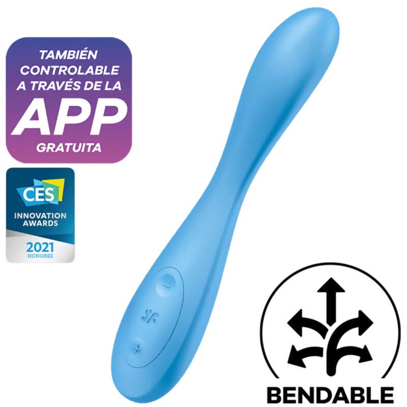 Application Satisfyer Connect affichée sur un smartphone à côté du jouet