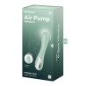 vibromasseur point g Satisfyer Air Pump 3 en silicone vert, vue de face