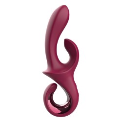 Vibromasseur rabbit Dreamtoys Glam Duo, vue d'ensemble du double moteur