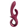 Vibromasseur rabbit Dreamtoys Glam Duo, vue d'ensemble du double moteur