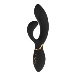 Bras rabbit souple et bouton de commande à la base du vibromasseur