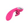 Gros plan sur la texture silicone de la coque rose de Vicky