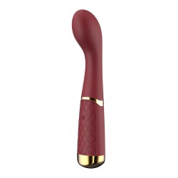 Tête incurvée et bulbeuse du stimulateur point G rouge rubis