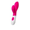 vibromasseur rabbit A-Toys Lilu en silicone rose, vue de face
