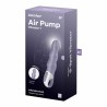 vibromasseur point g Satisfyer Air Pump Vibrator 1 en silicone doux avec poignée anneau