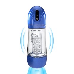 Pompe à pénis Pumped SonicPull bleu métallisé, vue d'ensemble