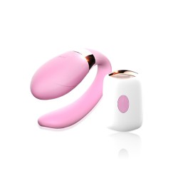 sextoy télécommandé B - Series Smart V Vibe rose et son boîtier