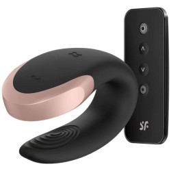 sextoy connecté Satisfyer Double Love noir, vue d'ensemble