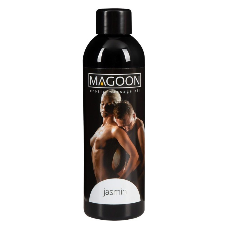 Vue d'ensemble des six flacons d'huile de massage Magoon