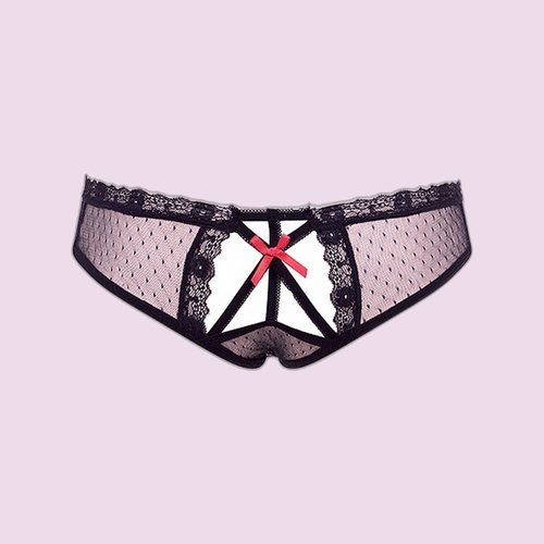 String et culotte sexy : ouverte, dentelle, résille